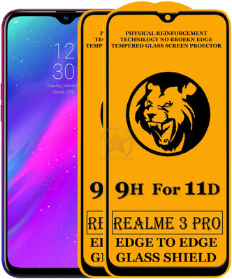 HQ Protection Edge To Edge Tempered Glass for Realme 3 Pro(Pack of 2)