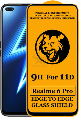 SEVEN7STAR Edge To Edge Tempered Glass for Realme 6 Pro(Pack of 1)