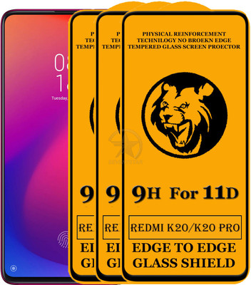 SEVEN7STAR Edge To Edge Tempered Glass for Mi K20(Pack of 3)