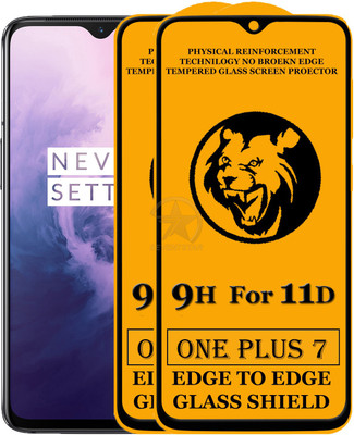 11D Edge To Edge Tempered Glass for One Plus 7(Pack of 2)