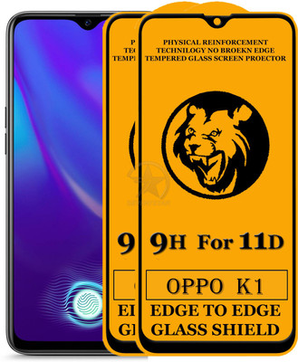 SEVEN7STAR Edge To Edge Tempered Glass for Oppo K1(Pack of 2)