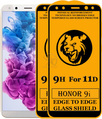 11D Edge To Edge Tempered Glass for Honor 9i(Pack of 2)