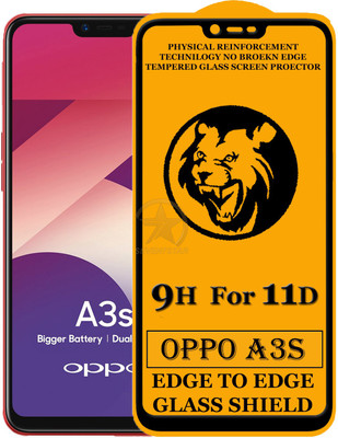 SEVEN7STAR Edge To Edge Tempered Glass for Oppo A3s(Pack of 1)