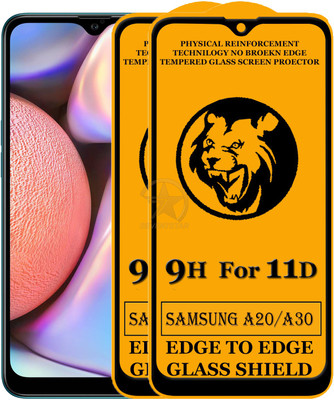 SEVEN7STAR Edge To Edge Tempered Glass for Samsung Galaxy A20(Pack of 2)
