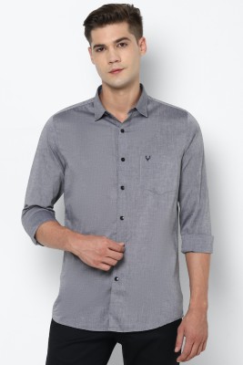 Allen Solly Men Self Design Casual Grey Shirt