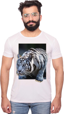 NITYANAND CREATIONS Printed Men Round Neck Multicolor T-Shirt