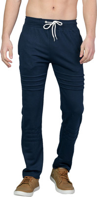 Leebonee Solid Men Dark Blue Track Pants