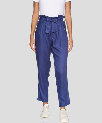 CAMPUS SUTRA Regular Fit Women Blue Trousers