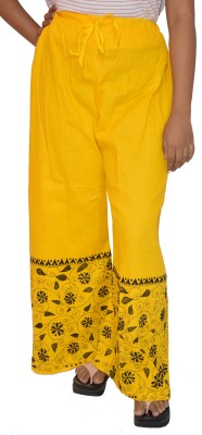 KheyaliBoutique Relaxed Women Yellow Trousers