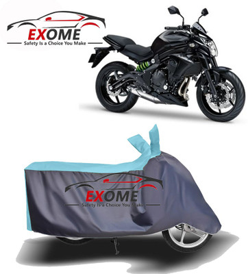APNEK Two Wheeler Cover for Kawasaki(ER 6N, Blue, Grey)