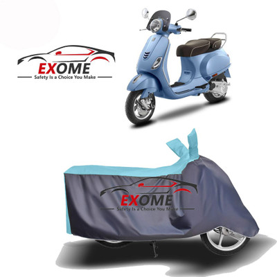 APNEK Two Wheeler Cover for Vespa(Elegante 150, Blue, Grey)