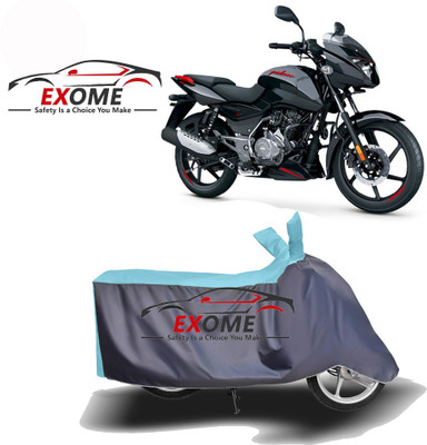 AutoRash Two Wheeler Cover for Bajaj(Pulsar 125, Blue, Grey)
