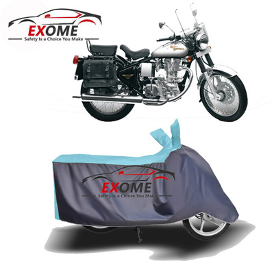 APNEK Two Wheeler Cover for Royal Enfield(Machismo 500, Blue, Grey)
