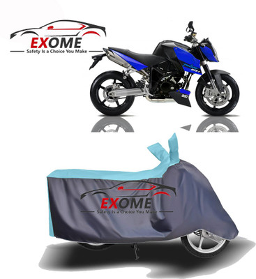 APNEK Two Wheeler Cover for Bajaj(Pulsar 220 DTS-i, Blue, Grey)
