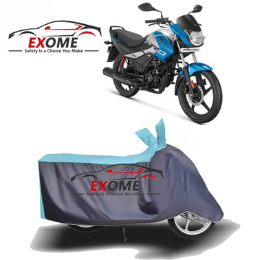 APNEK Two Wheeler Cover for Hero(MotoCorp Passion Pro, Blue, Grey)