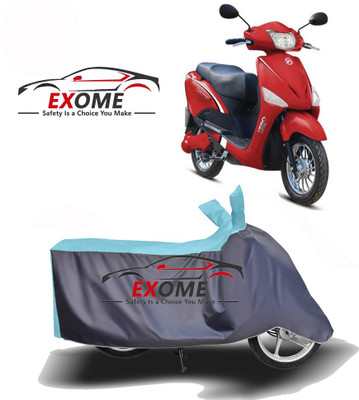 APNEK Two Wheeler Cover for Hero Electric(Electric Optima, Blue, Grey)