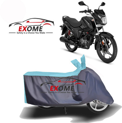 EXOME Two Wheeler Cover for Hero(Glamour, Blue, Grey)