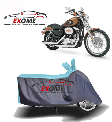 APNEK Two Wheeler Cover for Harley Davidson(XL 1200, Blue, Grey)