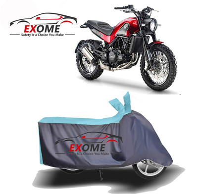 APNEK Two Wheeler Cover for Benelli(Leoncino, Blue, Grey)