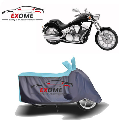APNEK Two Wheeler Cover for Honda(VT 1300CX, Blue, Grey)