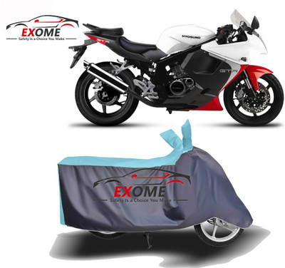 APNEK Two Wheeler Cover for Hyosung(GT250R, Blue, Grey)