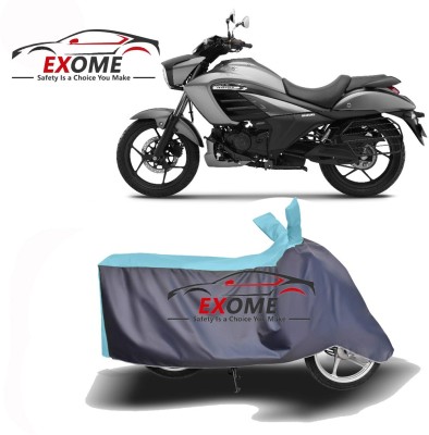 EXOME Two Wheeler Cover for Suzuki(intruder 150, Blue, Grey)