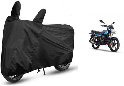 THAPA Waterproof Two Wheeler Cover for Bajaj(Platina 100 DTS-i, Black)