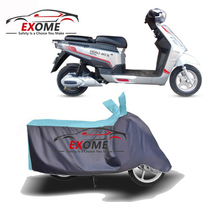 APNEK Two Wheeler Cover for Hero Electric(Electric NYX, Blue, Grey)