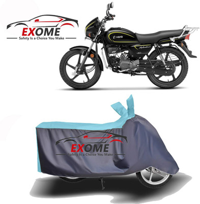 AutoRash Two Wheeler Cover for Hero(Super Splendor, Blue, Grey)