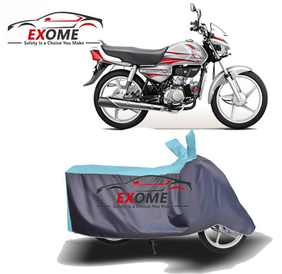 APNEK Two Wheeler Cover for Hero(MotoCorp HF Deluxe, Blue, Grey)