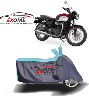 APNEK Two Wheeler Cover for Triumph(Bonneville T100, Blue, Grey)