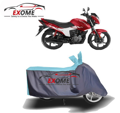 APNEK Two Wheeler Cover for Hero(MotoCorp Glamour, Blue, Grey)