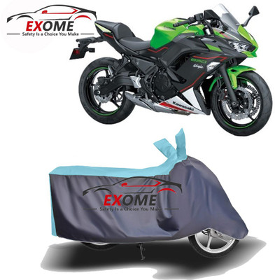 APNEK Two Wheeler Cover for Kawasaki(Ninja 650, Blue, Grey)