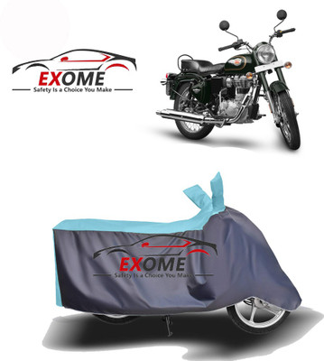 APNEK Two Wheeler Cover for Royal Enfield(Twin spark, Blue, Grey)