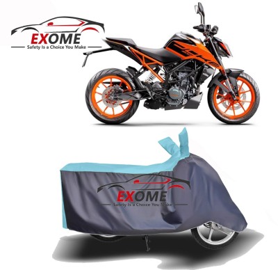 EXOME Two Wheeler Cover for KTM(Duke 200, Blue, Grey)