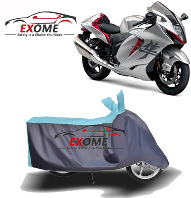 APNEK Two Wheeler Cover for Suzuki(Hayabusa, Blue, Grey)