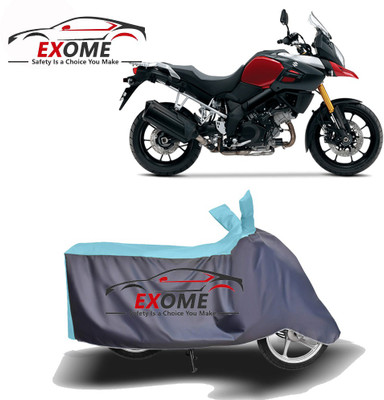 APNEK Two Wheeler Cover for Suzuki(V Strom 1000, Blue, Grey)