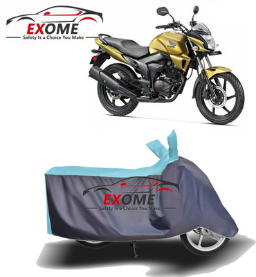 APNEK Two Wheeler Cover for Honda(Trigger, Blue, Grey)