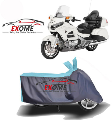 APNEK Two Wheeler Cover for Honda(Gold Wing GL1800, Blue, Grey)