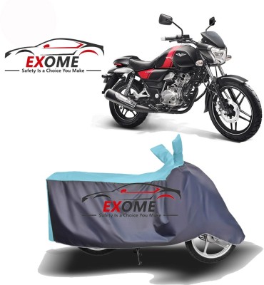 EXOME Two Wheeler Cover for Bajaj(V 150, Blue, Grey)