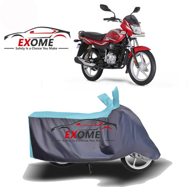EXOME Two Wheeler Cover for Bajaj(Platina, Blue, Grey)