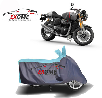 APNEK Two Wheeler Cover for Triumph(Thruxton 1200 R, Blue, Grey)