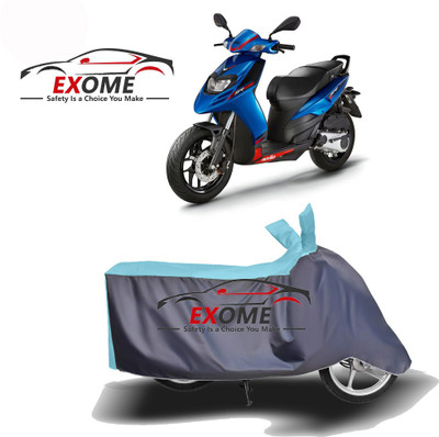 APNEK Two Wheeler Cover for Aprilia(SR 125, Blue, Grey)