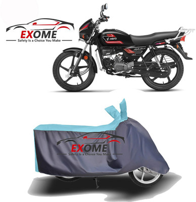 APNEK Two Wheeler Cover for Hero(Splendor Plus, Blue, Grey)