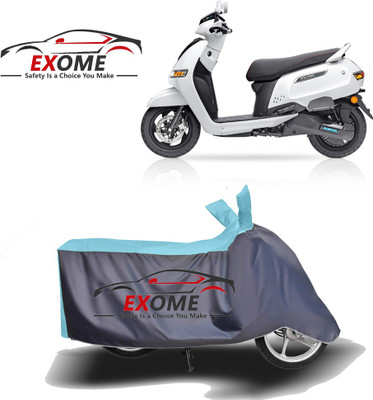 EXOME Two Wheeler Cover for TVS(iQube, Blue, Grey)