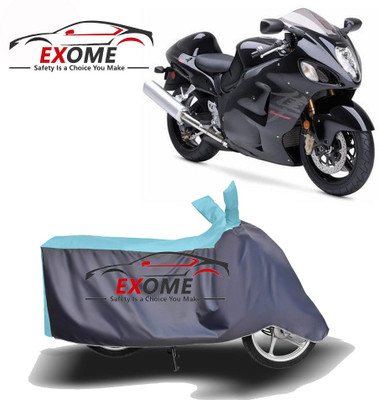 APNEK Two Wheeler Cover for Suzuki(GSX R1300 Hayabusa, Blue, Grey)