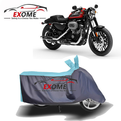 APNEK Two Wheeler Cover for Harley Davidson(Roadster, Blue, Grey)
