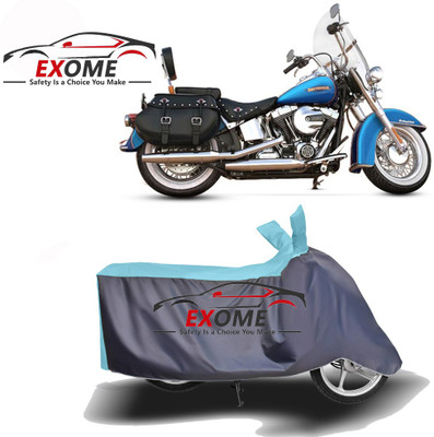 APNEK Two Wheeler Cover for Harley Davidson(Heritage Softail Classic, Blue, Grey)