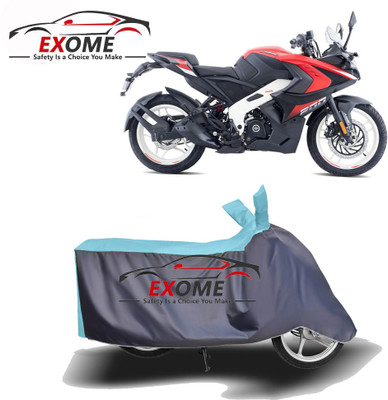 APNEK Two Wheeler Cover for Bajaj(Pulsar RS 200, Blue, Grey)