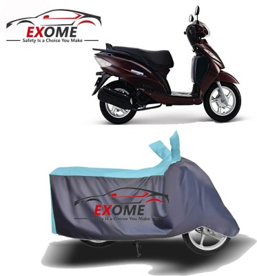 APNEK Two Wheeler Cover for TVS(Wego, Blue, Grey)